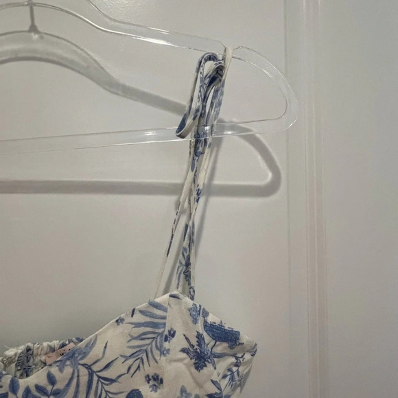 Francesca's Floral Baby Blue Midi Dress - Picture 5 of 12